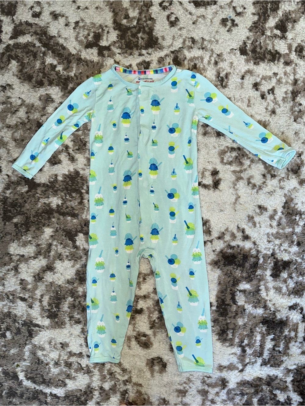 Magnetic Me Light Blue One-Piece with ice cream Print
